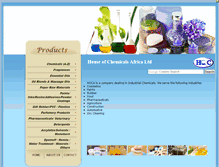 Tablet Screenshot of houseofchemicalsafrica.com